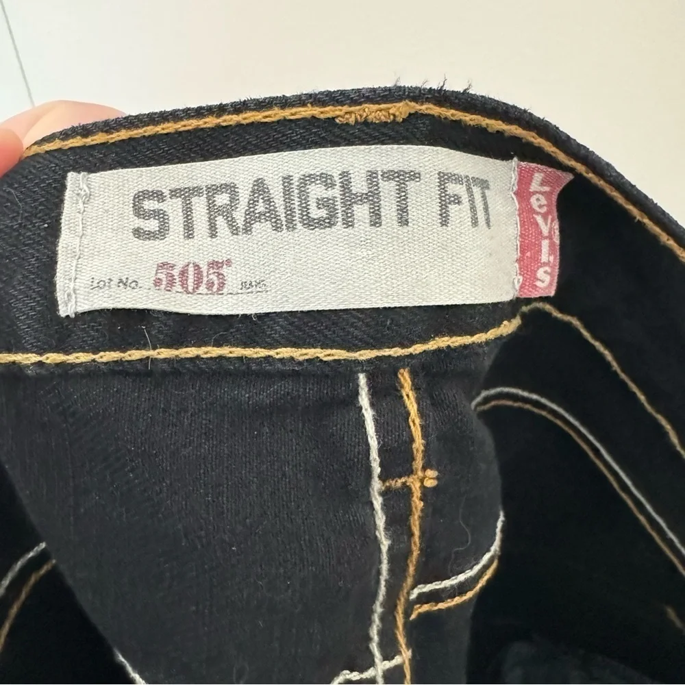 Levi’s 505‎ Straight Fit Black Jeans - 36/29